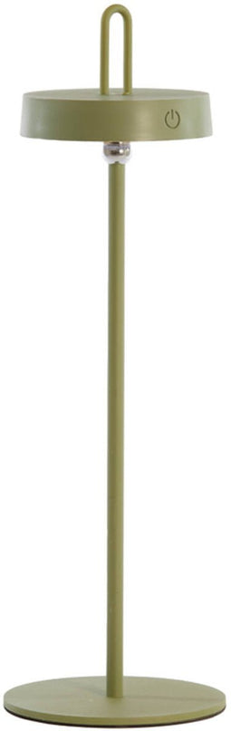 Light&living - oplaadbare tafellamp - voor binnen en buiten - LED Ø13x47 cm - AMPEHA Olijfgroen