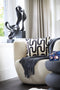 Light&living Ornament 33x14,5x44,5 cm KAJAN mat zwart