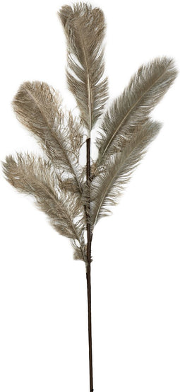 Light&living Ornament 5 veren 55x125 cm FEATHER licht goud