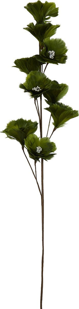Light&living Ornament 9 bloemen 25x110 cm FLOWER olijf groen