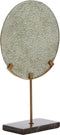 Light&living Ornament op voet 23x8,5x38,5 cm WALDECK marmer zwart+glas