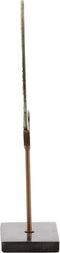 Light&living Ornament op voet 23x8,5x38,5 cm WALDECK marmer zwart+glas