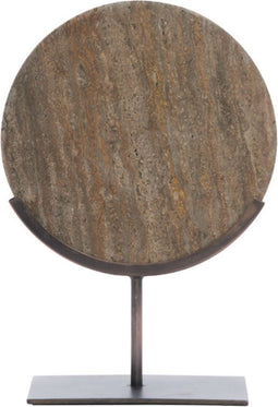 Light&living Ornament op voet 25,5x10x38,5 cm MORENO dnkr bruin travertin
