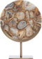 Light&living Ornament op voet 25x10x35 cm GOUYA geel agaat+antiek brons