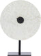 Light&living Ornament op voet 25x10x35 cm YFKE marmer wit+mat zwart