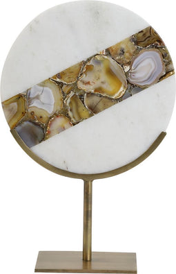 Light & Living Ornament op voet 25x11x35 cm GOUYA marmer+antiek brons