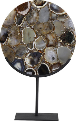Light & Living Ornament op voet 35x12x50 cm GOUYA agaat+mat zwart