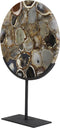 Light & Living Ornament op voet 35x12x50 cm GOUYA agaat+mat zwart