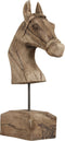 Light & Living Ornament op voet Horse - Hout - 25x14x48cm - Landelijk - Kerst cadeau - Kerst cadeautjes - Cadeau vrouw - Cadeau man - Cadeau voor haar - Cadeau voor hem - Kerstcadeau - Kerst kado - Kado man - Kado vrouw