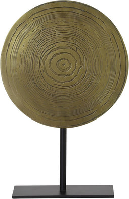 Light & Living Ornament op voet Sasim - Antiek Brons/Zwart - 25x10x39cm - Luxe - Kerst cadeau - Kerst cadeautjes - Cadeau vrouw - Cadeau man - Cadeau voor haar - Cadeau voor hem - Kerstcadeau - Kerst kado - Kado man - Kado vrouw