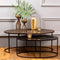 Light & Living Paxson Salontafel - Antiek Brons/Donker Brons - Ø103+80 cm