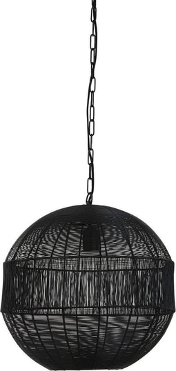 Light & Living Pilka Hanglamp - Zwart - Ø45x47 cm