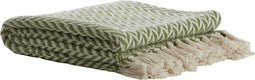 Light&living Plaid 170x130 cm NAVAR groen+wit