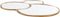 Light&living Plateau 44x35x1 cm DALENA glas goud