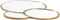 Light&living Plateau 44x35x1 cm DALENA glas goud