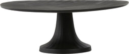 Light & Living Plateau Mokuna M - Metaal - Zwart - 35 x 13 x 35 cm (BxHxD)