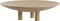 Light&living Plateau op voet Ø40x11 cm TABUA zand+licht bruin gespikkeld