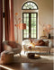 Light & Living Poef Haeley - Bruin - Ø50cm - Modern