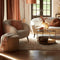 Light & Living Poef Haeley - Bruin - Ø50cm - Modern