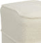 Light & Living Poef Kiki - Wit - 40x40x35cm - Modern
