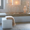 Light & Living Poef Kiki - Wit - 40x40x35cm - Modern