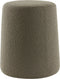 Light & Living Poef Lauryn - Bouclé Ø39cm - Grijs/Bruin