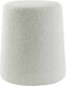 Light & Living Poef Lauryn - Wit Bouclé - Ø39cm - Modern
