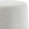 Light & Living Poef Lauryn - Wit Bouclé - Ø39cm - Modern