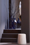 Light & Living Poef Lauryn - Wit Bouclé - Ø39cm - Modern