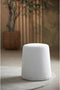 Light & Living Poef Lauryn - Wit Bouclé - Ø39cm - Modern