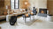 Light & Living Poef Lauryn - Wit Bouclé - Ø39cm - Modern