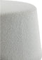 Light & Living Poef Lauryn - Wit Bouclé - Ø59cm - Modern