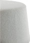 Light & Living Poef Lauryn - Wit Bouclé - Ø59cm - Modern