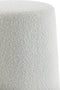 Light & Living Poef Lauryn - Wit Bouclé - Ø59cm - Modern