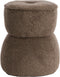 Light & Living Poef Leyla - Bruin - Ø40cm - Modern