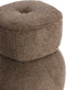 Light & Living Poef Leyla - Bruin - Ø40cm - Modern
