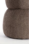 Light & Living Poef Leyla - Bruin - Ø40cm - Modern
