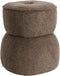 Light & Living Poef Leyla - Bruin - Ø40cm - Modern