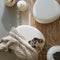 Light & Living Poef Liberia - Bouclé - 68 x 68cm - Beige