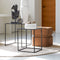 Light & Living Poef Piazza - Bruin - 40x40x42.5cm - Modern