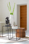 Light & Living Poef Piazza - Bruin - 40x40x42.5cm - Modern