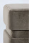 Light & Living Poef Piazza - Grijs - 40x40x42.5cm - Modern