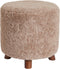 Light & Living Poef Polly - Bruin - Ø40cm - Modern