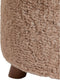 Light & Living Poef Polly - Bruin - Ø40cm - Modern