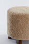 Light & Living Poef Polly - Bruin - Ø40cm - Modern