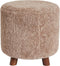 Light & Living Poef Polly - Bruin - Ø40cm - Modern