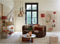 Light & Living Poef Polly - Bruin - Ø40cm - Modern