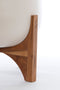 Light&living Pot op voet deco Ø44x53 cm KARUNA hout+mat crème