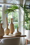 Light&living Pot op voet deco Ø44x53 cm KARUNA hout+mat crème