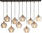 Light & Living Rakel Hanglamp - Antiek Brons/Smoke - 10L - 124x35x60cm